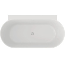 Volně stojící vana ze sanitárního akrylátu, oválný tvar, pohled shora