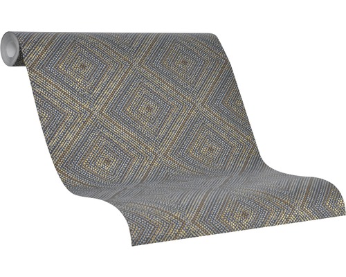 Role tapety s geometrickým kosočtvercovým vzorem