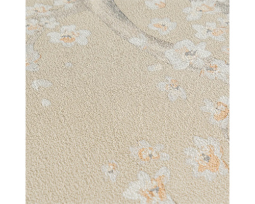 Detail tapety s květinovým vzorem