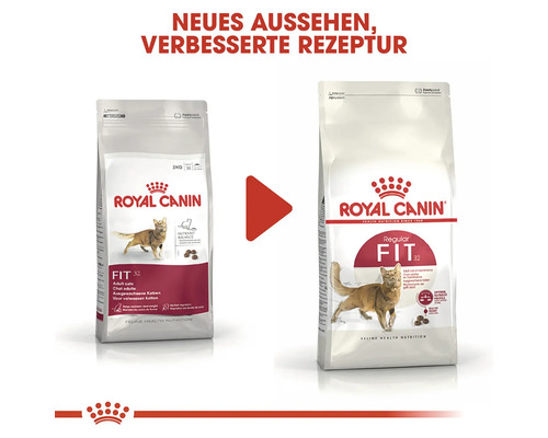 Dvě balení krmiva pro dospělé kočky Royal Canin Fit 32
