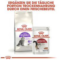 Royal Canin Sensible 33 suché krmivo a Instinctive mokré krmivo pro kočky