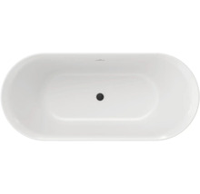 Pohled shora na vanu s odtokem