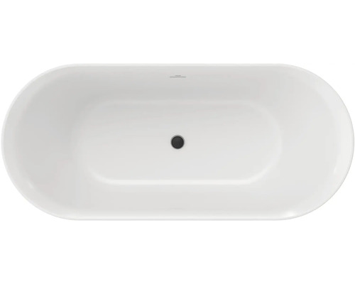 Pohled shora na vanu s odtokem