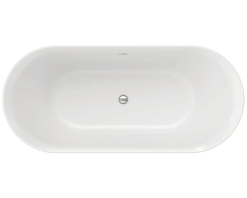 Volně stojící vana ze sanitárního akrylátu shora