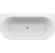 Vestavná vana s odtokovou soupravou, pohled shora