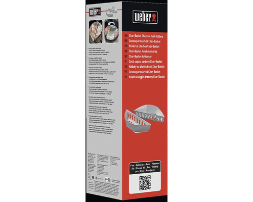 Balení Weber Char-Basket nádob na dřevěné uhlí