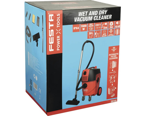 Balení mokrého a suchého vysavače Festa