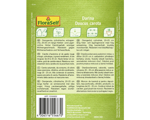 Balení semen mrkve Darina Daucus Carota