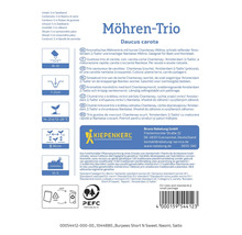 Mrkvové trio osiva s odrůdami Burpees Short N Sweet, Naomi a Salto