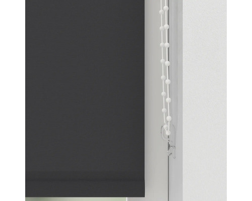 Tmavě šedá roleta s řetízkovým ovládáním pro dekoraci oken