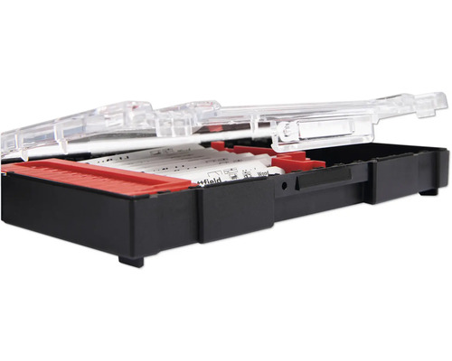 Sada pilových listů pro přímočaré pily v otevřeném úložném pouzdře