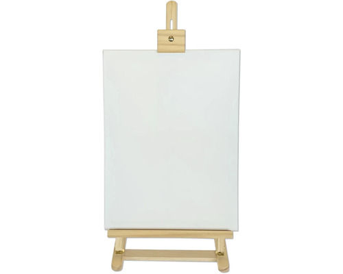 Dřevěný malířský stojan s plátnem