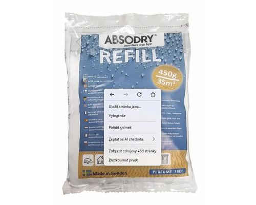 Absodry náhradní balení 450 gramů pro absorpci vlhkosti