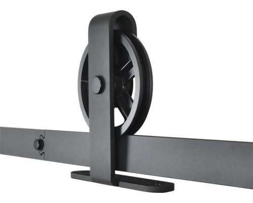 Kování posuvných dveří s kolečkem a kolejnicí