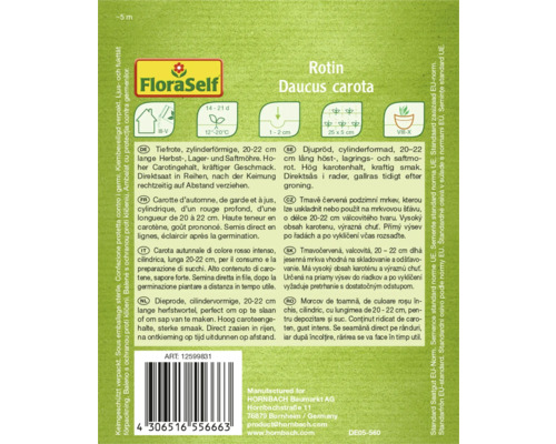 Semena mrkve Rotin Daucus carota