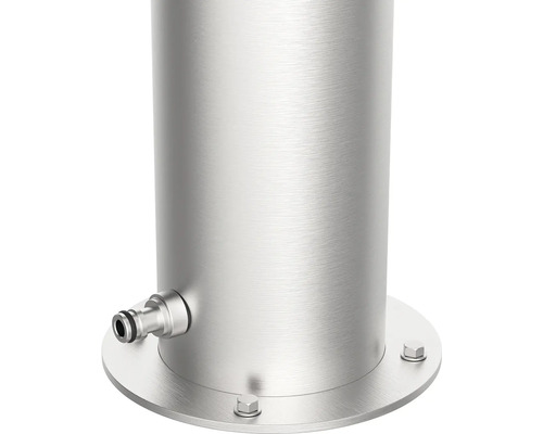 Nerezová zahradní zásuvka s vodovodním kohoutkem