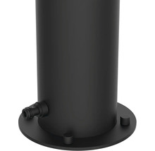 Detail kulatého válcového sloupku s připojením vodovodního kohoutku