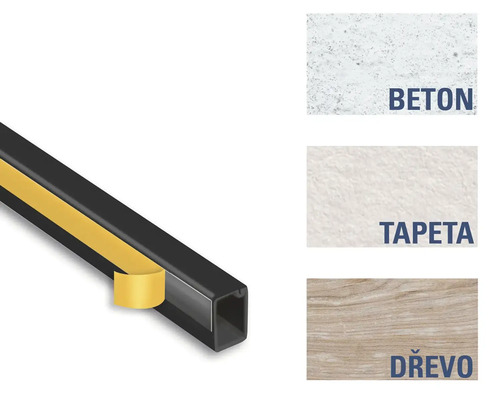 Montážní profil pro beton, tapety a dřevo