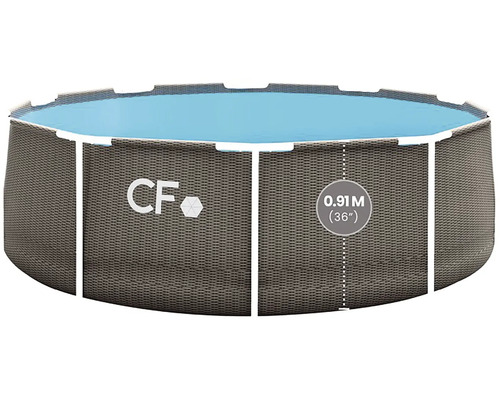 Kulatý rámový bazén s výškou 0.91 metru