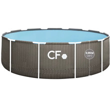 Kulatý nadzemní bazén s pleteným designem a výškou 0,99 metru