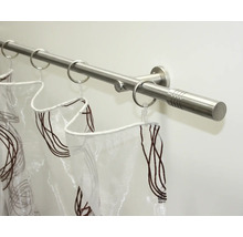 Sprchová tyč se sprchovými kroužky a sprchovým závěsem