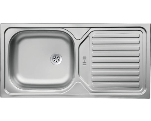 Nerezový dřez s odkapávací plochou