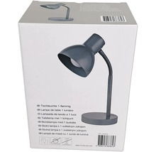 Balení šedé stolní lampy