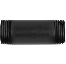 Černá ocelová trubková vsuvka se závitovými konci