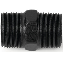 Černá dvojitá vsuvka trubková tvarovka