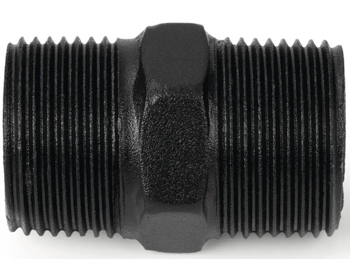 Černá dvojitá vsuvka trubková tvarovka