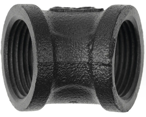 Černý temperovaný litinový T-kus s vnitřním závitem pro potrubní spoje
