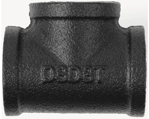 Černý litinový T-kus