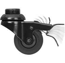 Otočné kolečko se závitem a brzdou