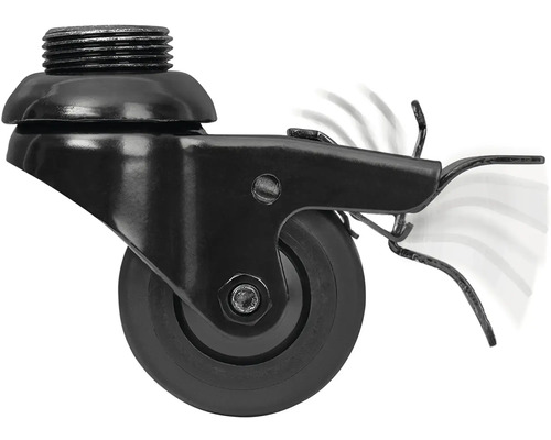 Otočné kolečko se závitem a brzdou