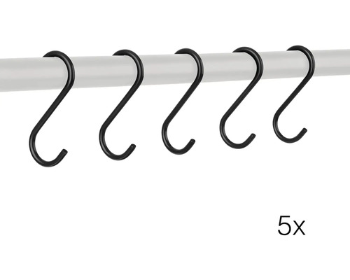 Pět kovových háků S na tyči