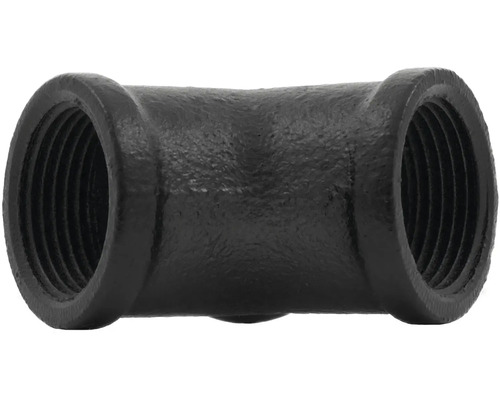 Černý litinový T-kus s vnitřním závitem