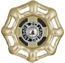 Vrchní díl ventilu s ukazatelem otevřeno a zavřeno