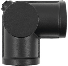 Černý rohový konektor pro zahradní plot