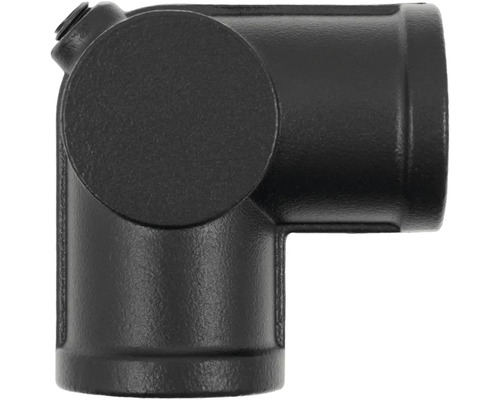 Černý rohový konektor pro zahradní plot