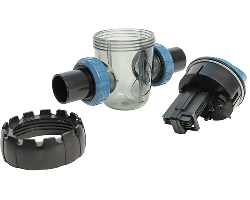 Předfiltr bazénového filtru s pouzdrem a šroubovacím kroužkem
