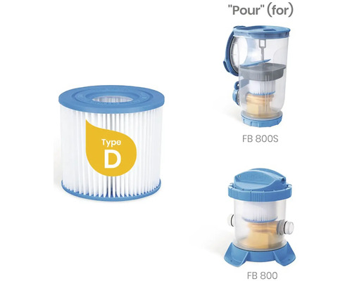 Filtrační kartuše do bazénu typ D a bazénové filtry FB 800 a FB 800S