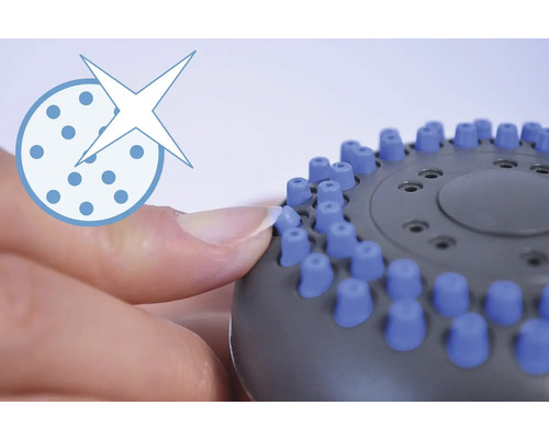 Sprchová hlavice s funkcí proti usazování vodního kamene