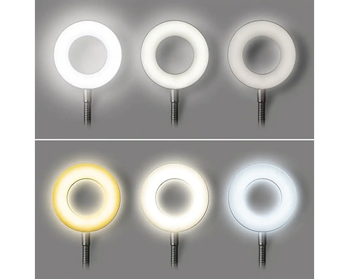 Kruhové LED světlo s různými úrovněmi jasu