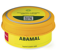 Tepelně izolační nátěr Abamal v žluté nádobě