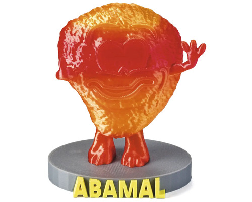 Figurka Abamal na šedém podstavci