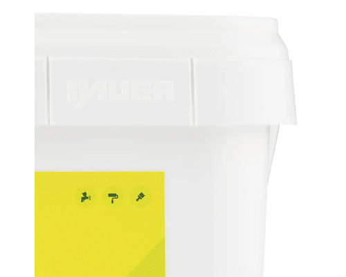 Kbelík se symboly pro stříkání, válení a natírání