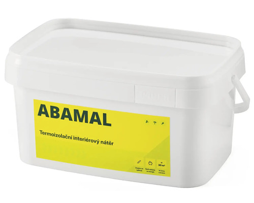 Kbelík s termoizolační interiérovou barvou ABAMAL