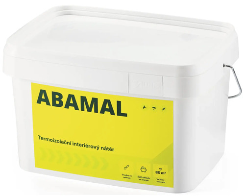 Kbelík s termoizolační interiérovou barvou ABAMAL