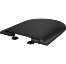 Černé záchodové prkénko