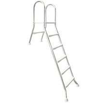 Kovový bazénový žebřík s pěti schůdky